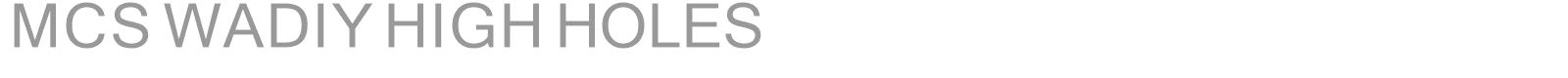 MCS WADIY HIGH HOLES font preview